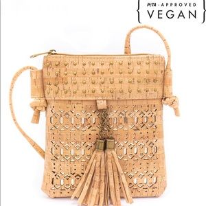 Small Eco-Friendly Cork crossbody bag